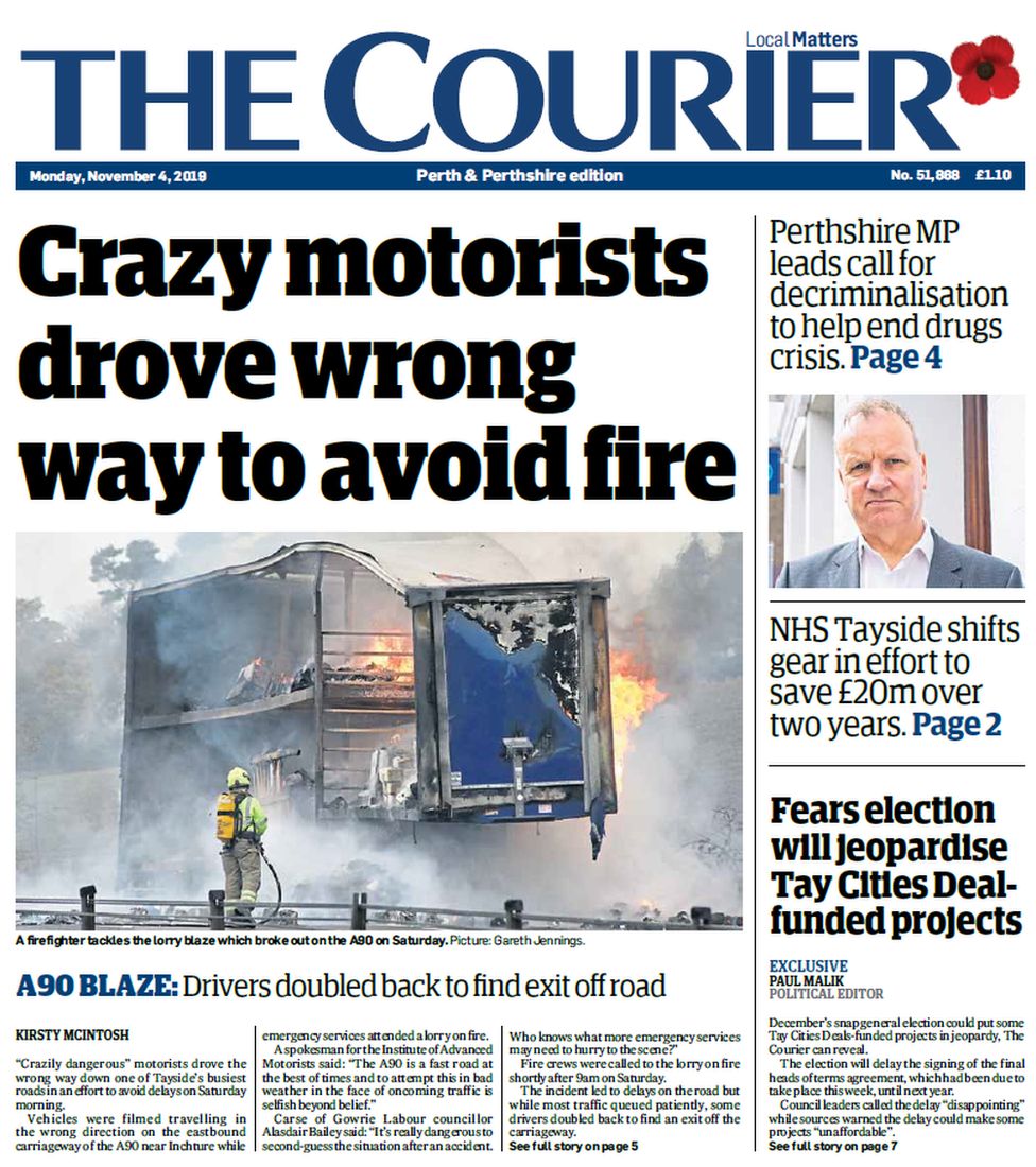 The Courier front page