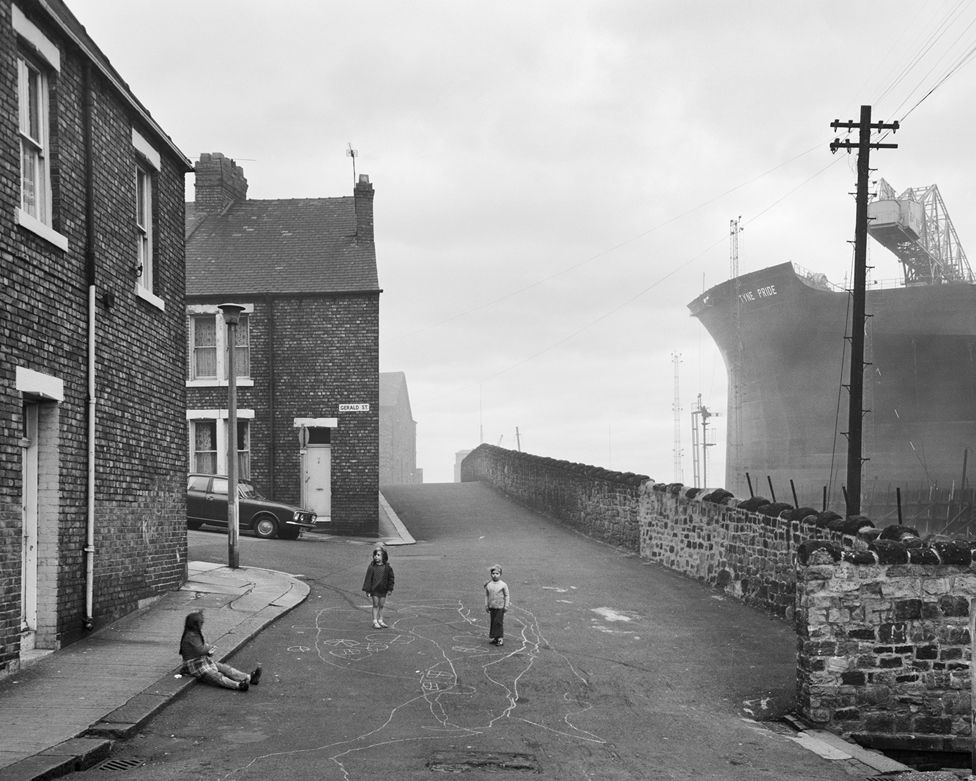 Girls Playing in the street, Wallsend, Tyneside,1976