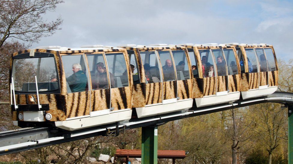 The zoofari monorail at Chester Zoo is due to close