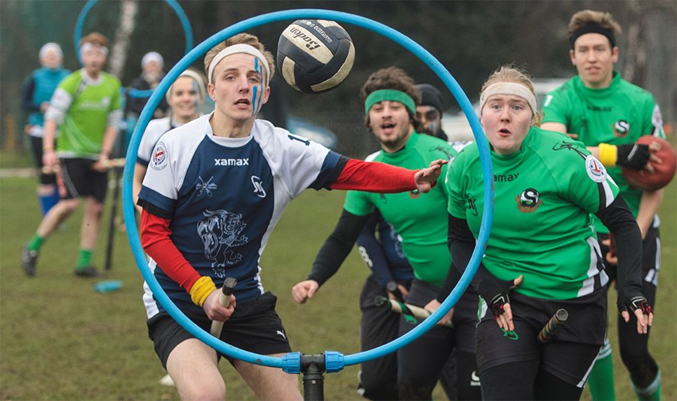 The Muggle Quidditch Crumpet Cup is played in London