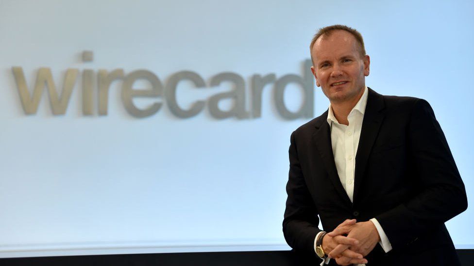 Маркус Браун, генеральный директор компании Wirecard, занимающейся технологиями и финансовыми услугами, позирует в штаб-квартире компании в Ашхайме недалеко от Мюнхена, южная Германия, 18 сентября 2018 г.