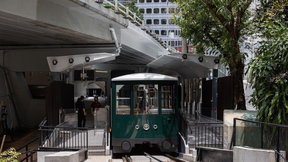 A 6th generation Peak Tram is unveiled in Hong Kong