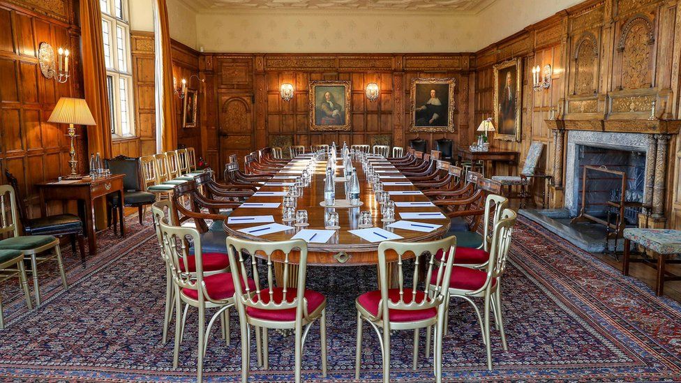 Chequers meeting room ahead of crunch talks