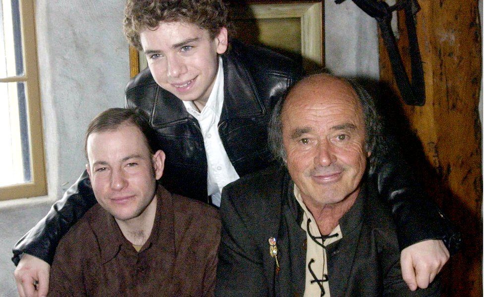Actor Marc Donato, top, with David Marenger and Georges Brossard in 2004