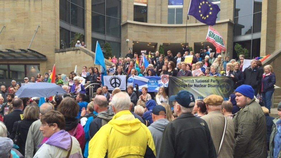 Demonstration in Glasgow