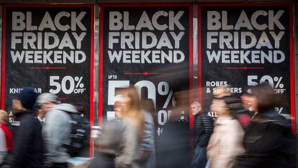 "Black Friday" sale signs