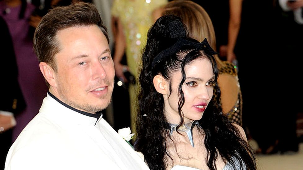 Elon Musk and Grimes'
