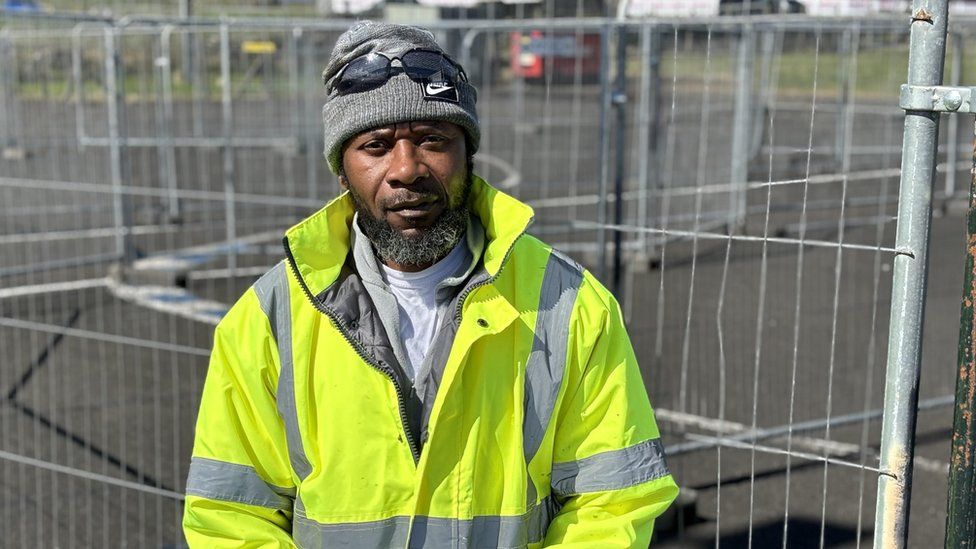 Ommy, an inmate from Magilligan Prison who is working on preprations for the North West 200