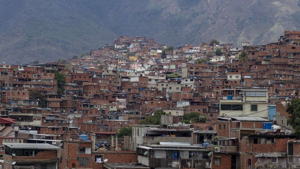 View of Petare neighbourhood in Caracas