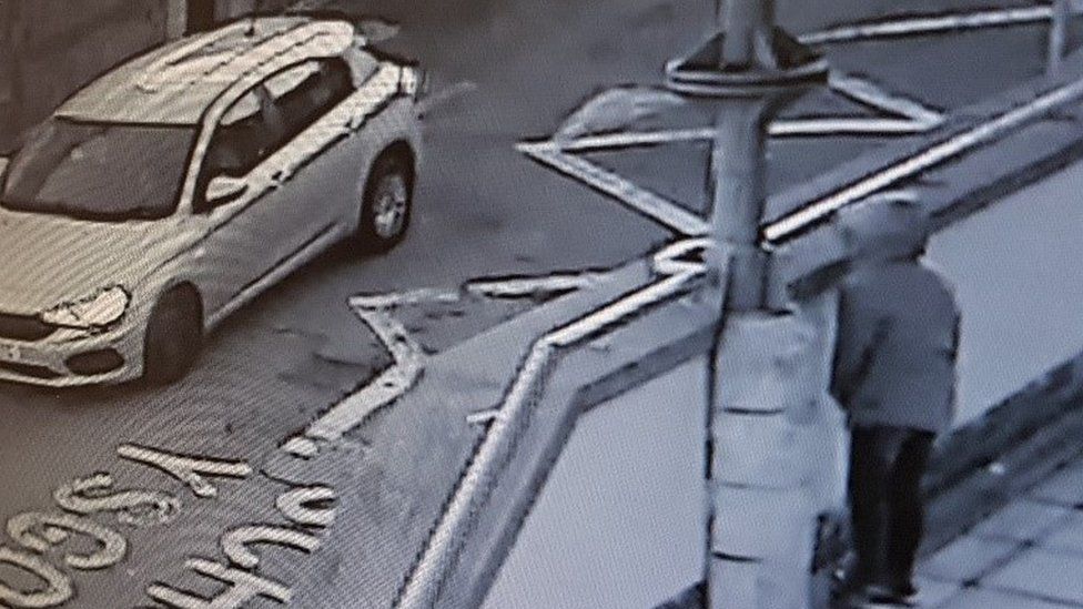 Image of Owain Thomas’ silver Fiat Tippo captured on CCTV in Ferndale