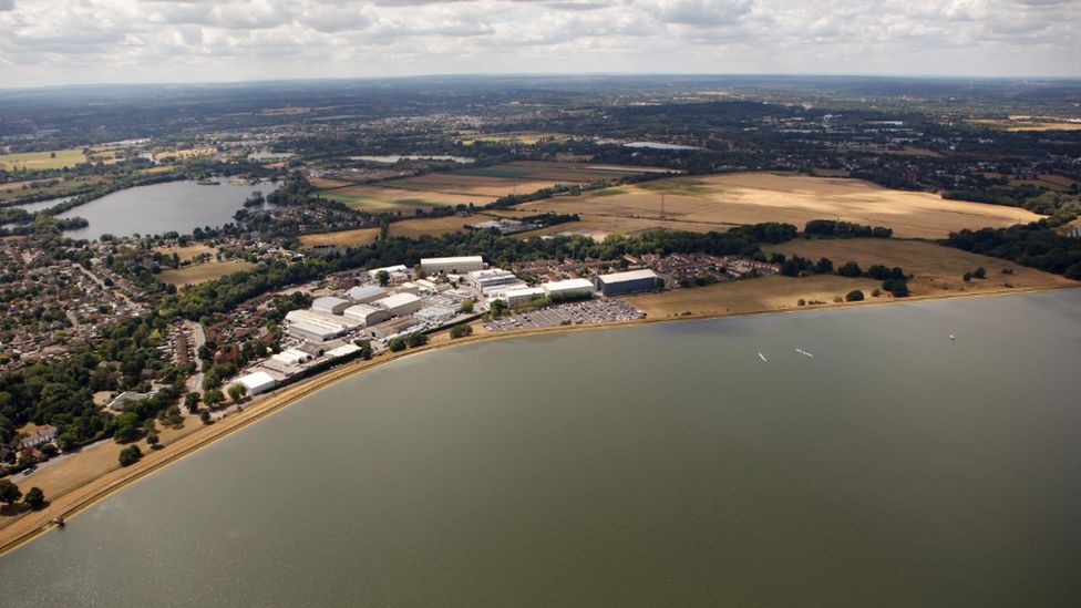 Aerial image of the Shepperton Studios site
