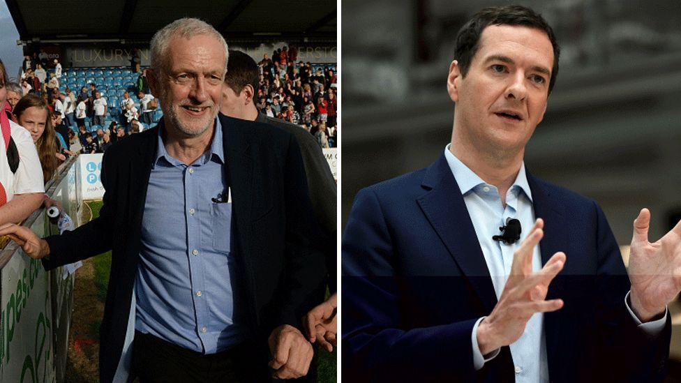 Jeremy Corbyn and George Osborne