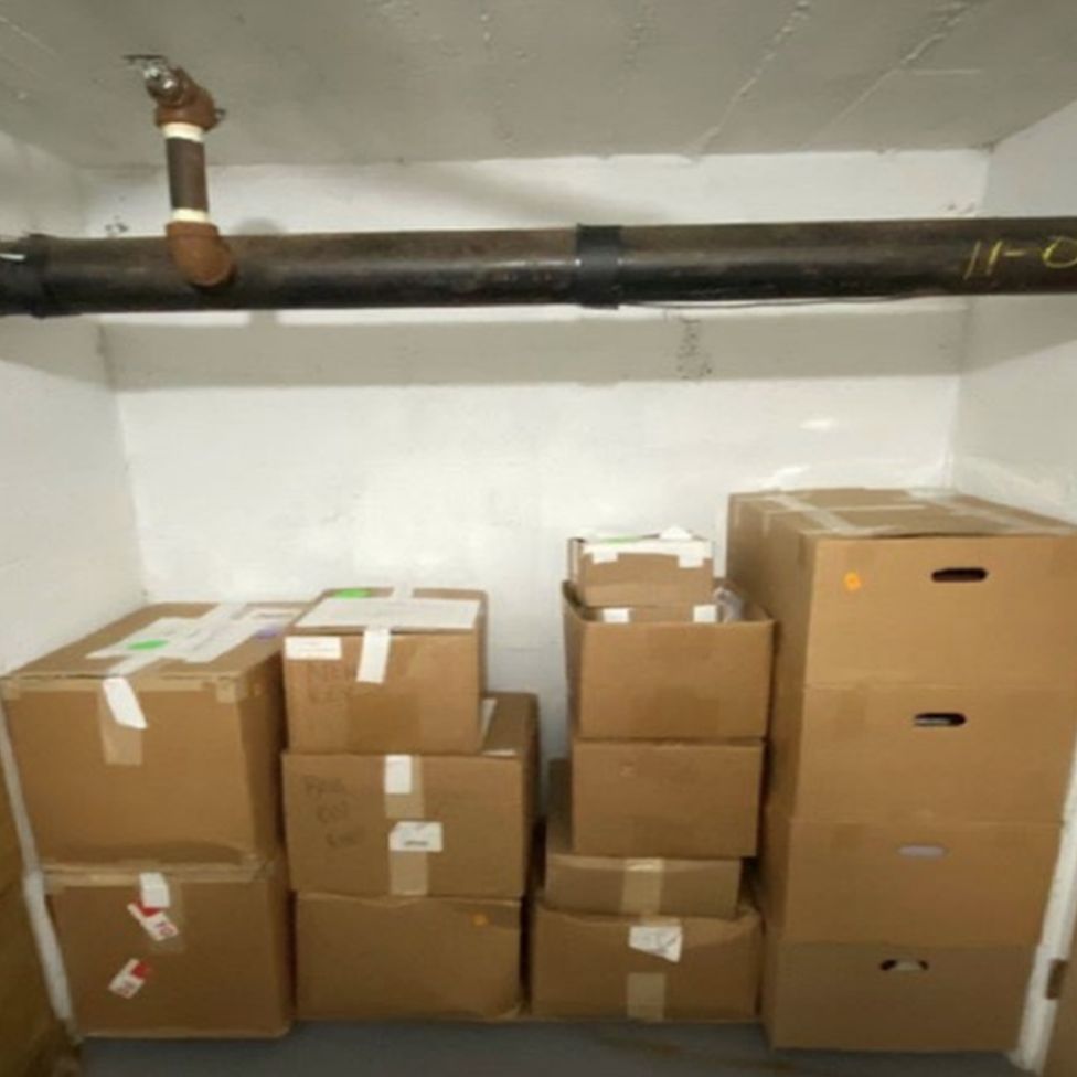 Cardboard boxes allegedly contained hundreds of documents related to national security.