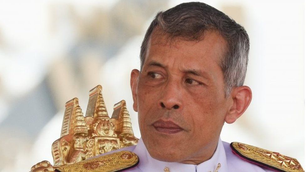 Thailand"s King Maha Vajiralongkorn Bodindradebayavarangkun watches the annual Royal Ploughing Ceremony in central Bangkok, Thailand, May 12, 2017.