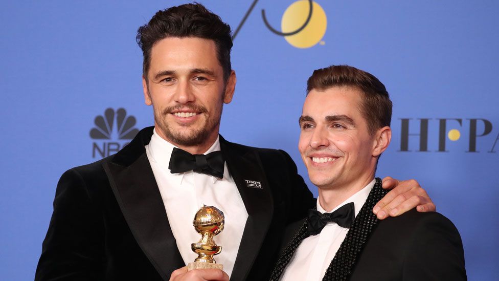 James Franco with brother Dave at the Golden Globes