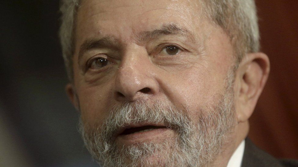 Former Brazilian president Luiz Inacio Lula da Silva