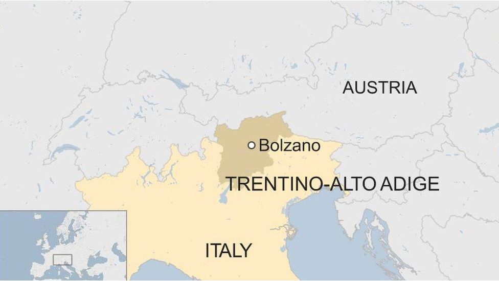 South Tyrol map