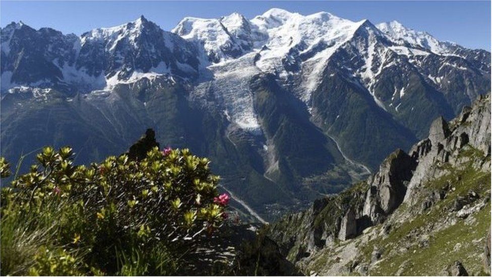 The Mont Blanc mountain range (file pic)