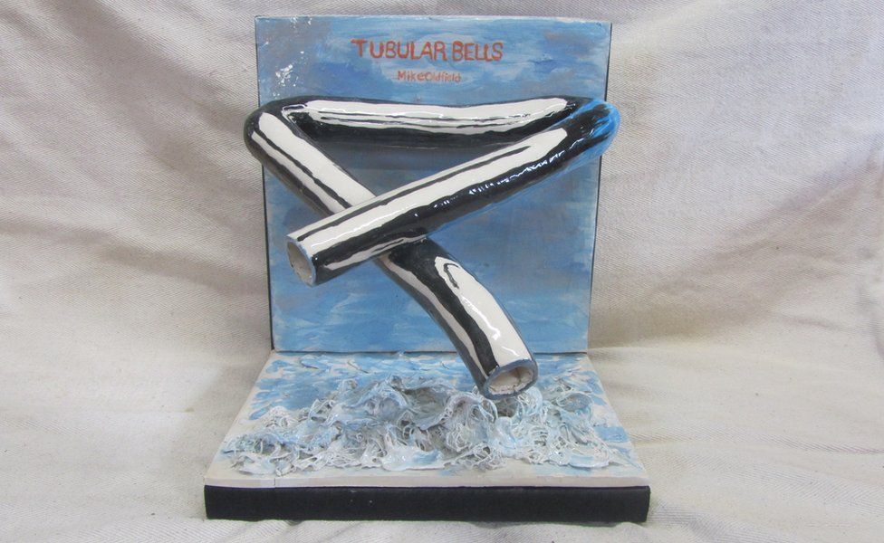 Ceramic version of Tubular Bells by Mike Oldfield