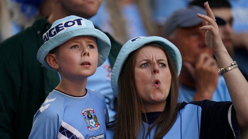 Coventry fans at Wembley