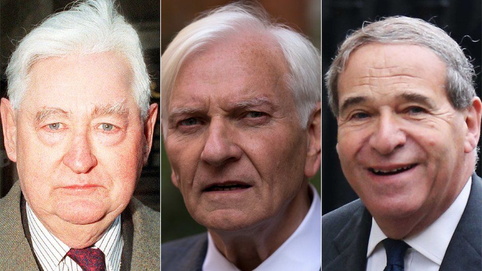 Lord Bramall, Harvey Proctor and Lord Brittan