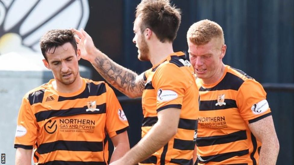 Alloa Athletic 11 Partick Thistle Peter Grant picks up first league