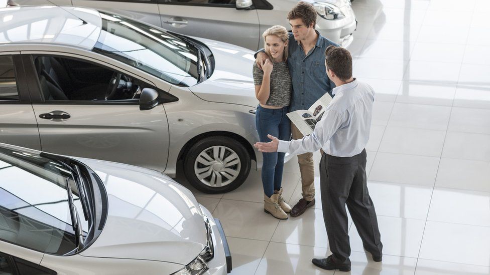 A car showroom