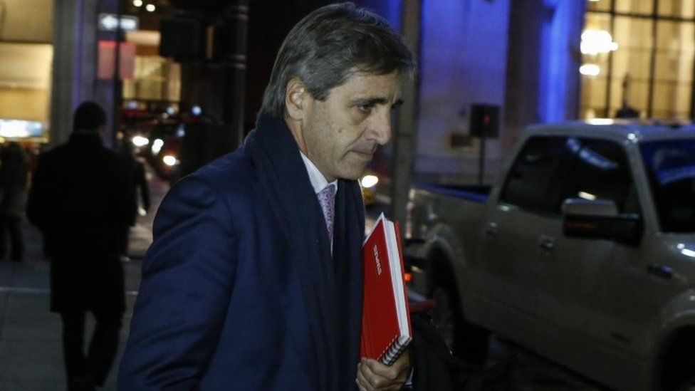 Argentina's Finance Secretary Luis Caputo, 13 Jan 2016