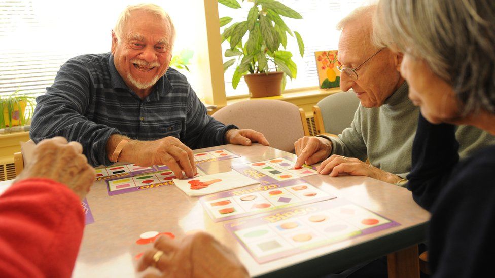 Bingo at a care home