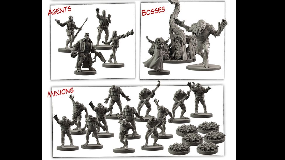 Hellboy board game figures