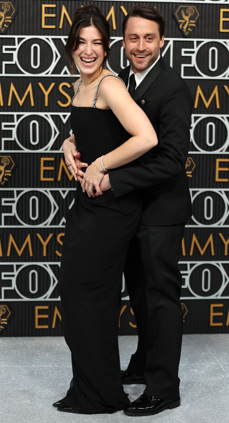 Kieran Culkin and Jazz Charton attend the 75th Primetime Emmy Awards in Los Angeles