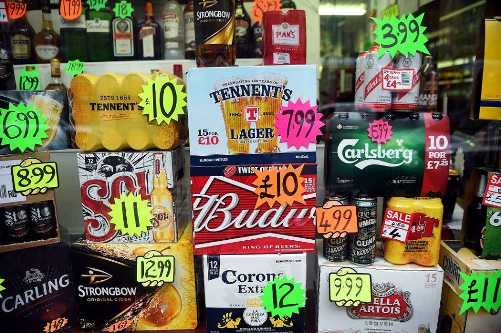 Alcohol on special offer