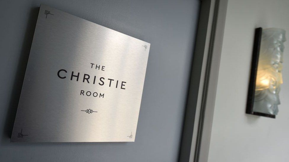 The Christie Room door sign
