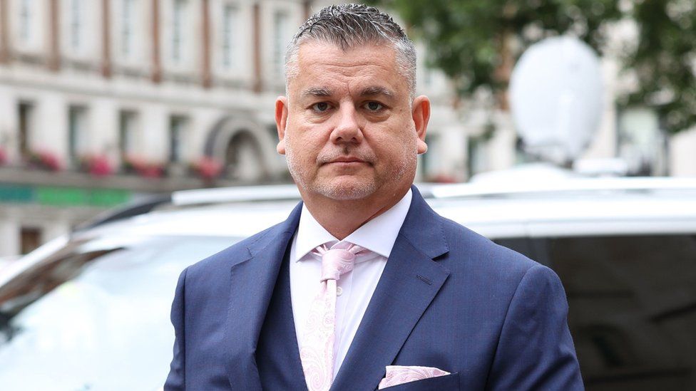 Sean Bett Johnny Depp"s former head of security, arrives at the High Court in London to give evidence in the actor"s libel case against the publishers of The Sun and its executive editor, Dan Wootton. PA Photo. Picture date: Thursday July 16, 2020. 57-year-old Depp is suing the tabloid"s publisher News Group Newspapers (NGN) over an article which called him a "wife beater" and referred to "overwhelming evidence" he attacked Ms Heard, 34, during their relationship, which he strenuously denies