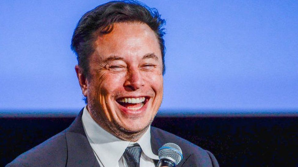 Tesla chief executive Elon Musk addresses guests at a conference in Norway.