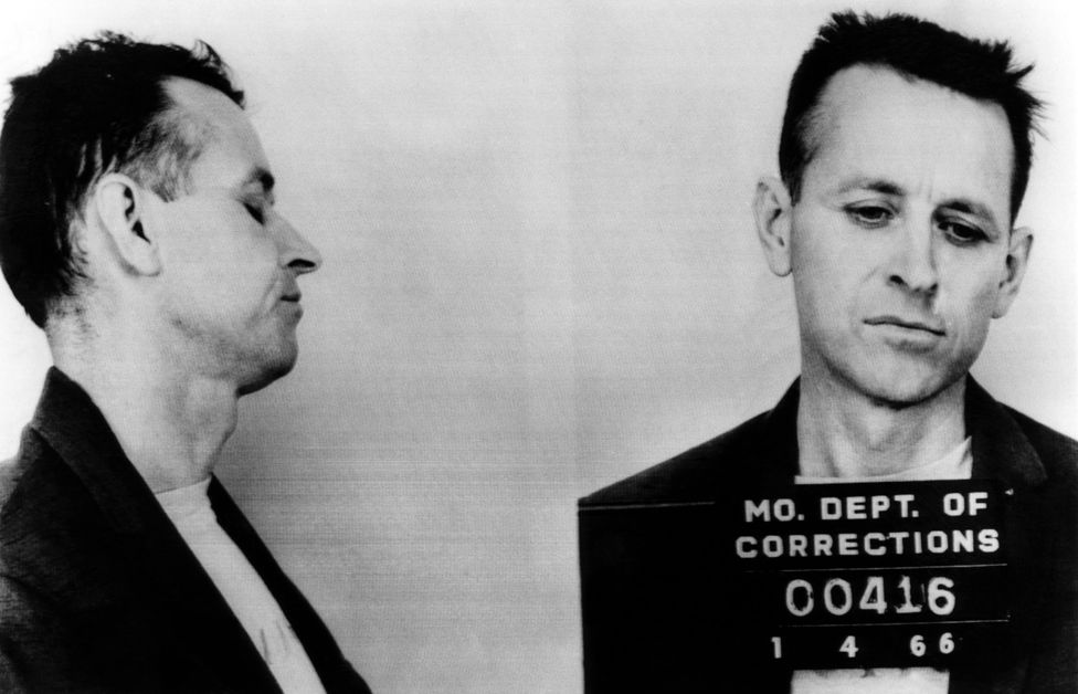 Stock Photo - James Earl Ray (1928-1998), future assassin of Dr. Martin Luther King Jr., arrested for armed robbery and auto theft January 4