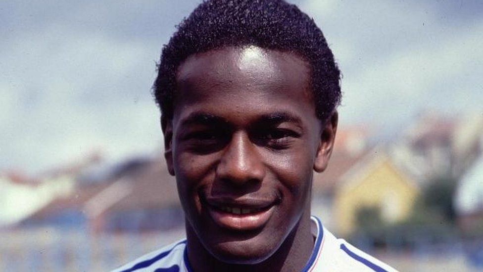 Justin Fashanu, in an undated photo from the 1990s