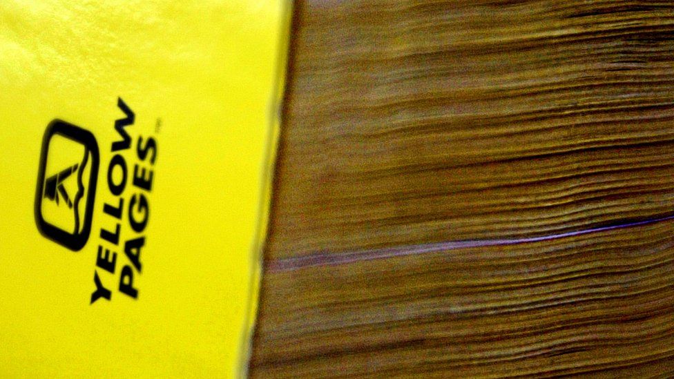 A Yellow Pages directory