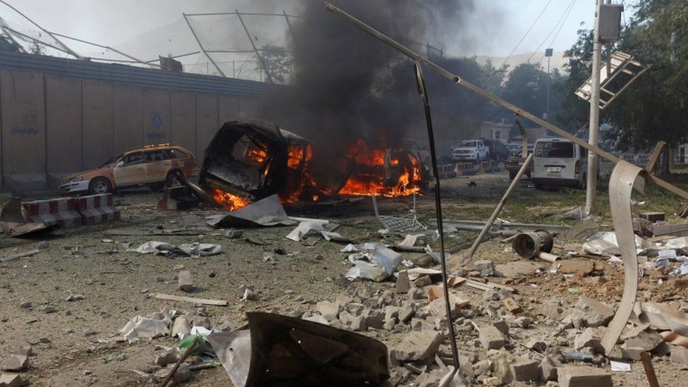 Scene of Kabul bombing, 31 May