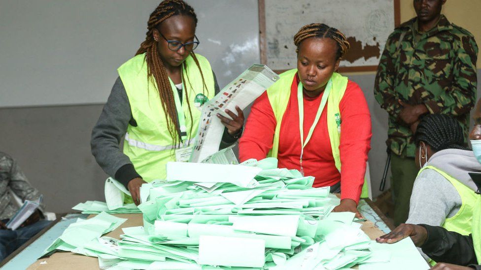 Vote counting in Kenya