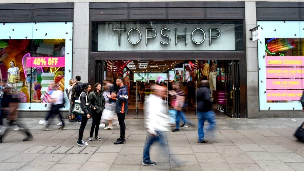 Topshop's flagship store on Oxford Street