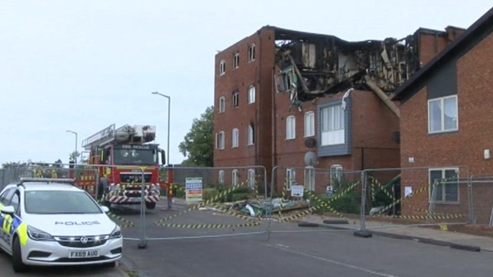 Boston flats fire started by cigarette says fire service BBC News