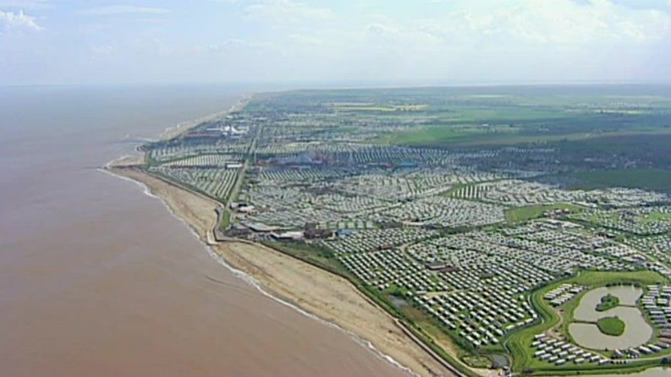 Caravans on Lincolnshire coast