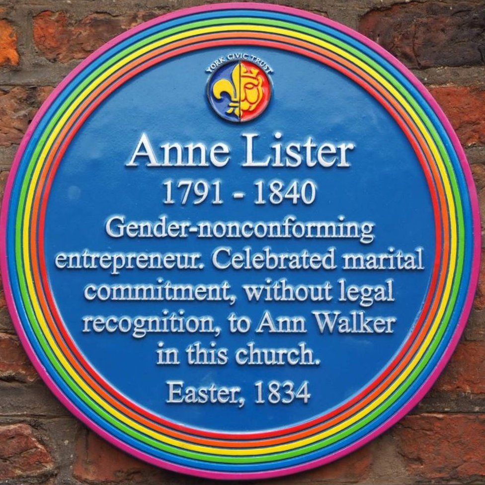 Anne Lister plaque