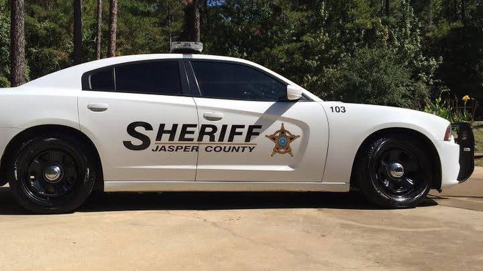 Image shows Jasper County police vehicle