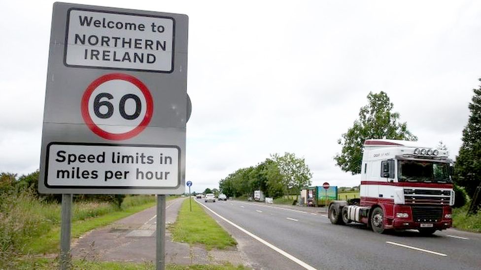 Irish border sign