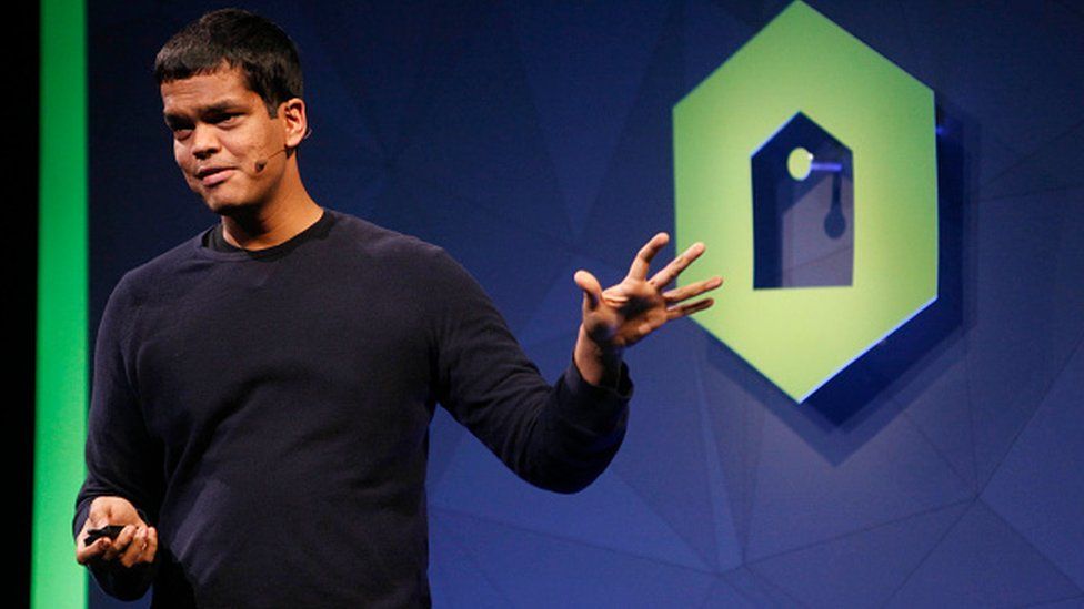Sriram Krishnan speaks during Monetize Your App with Audience Network at Facebook's F8 developers conference on Wednesday, April 30, 2014 in San Francisco, Calif.