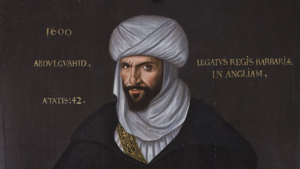 Abd el-Ouahed ben Messaoud ben Mohammed Anoun, Moorish Ambassador to Queen Elizabeth I, 1600, oil on panel