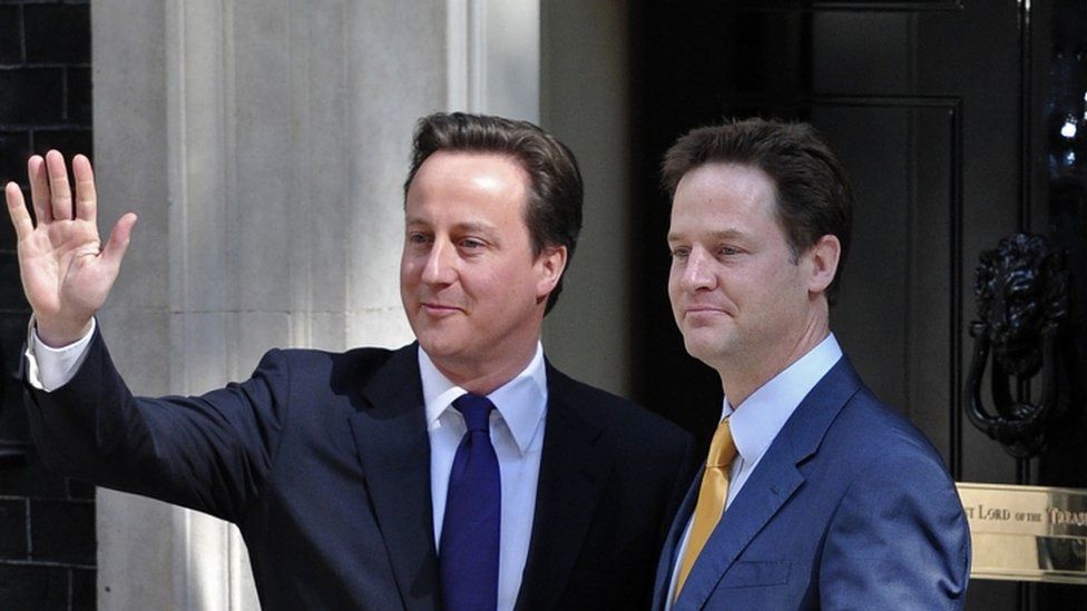 David Cameron and Nick Clegg 2010