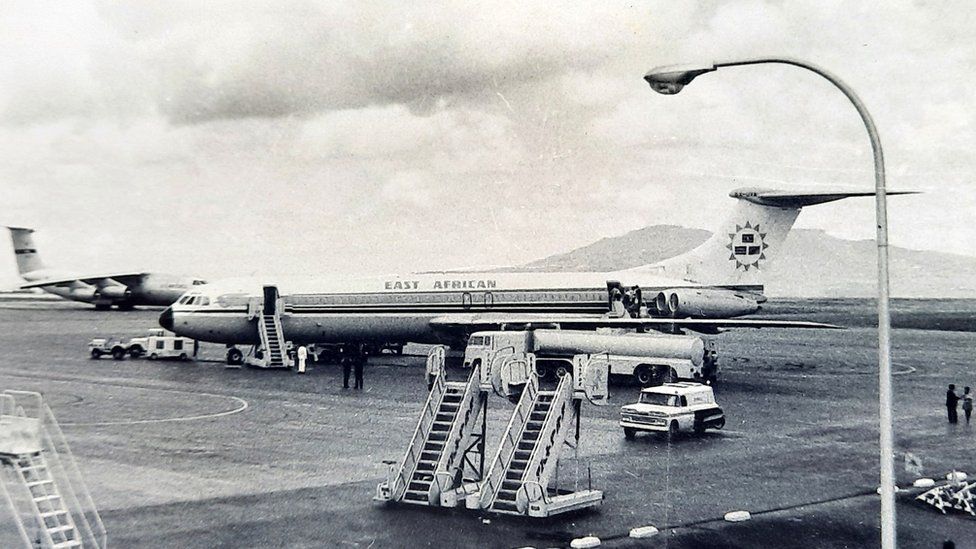VC10 авиакомпании East African Airlines в аэропорту Аддис-Абебы, 18 апреля 1972 г.